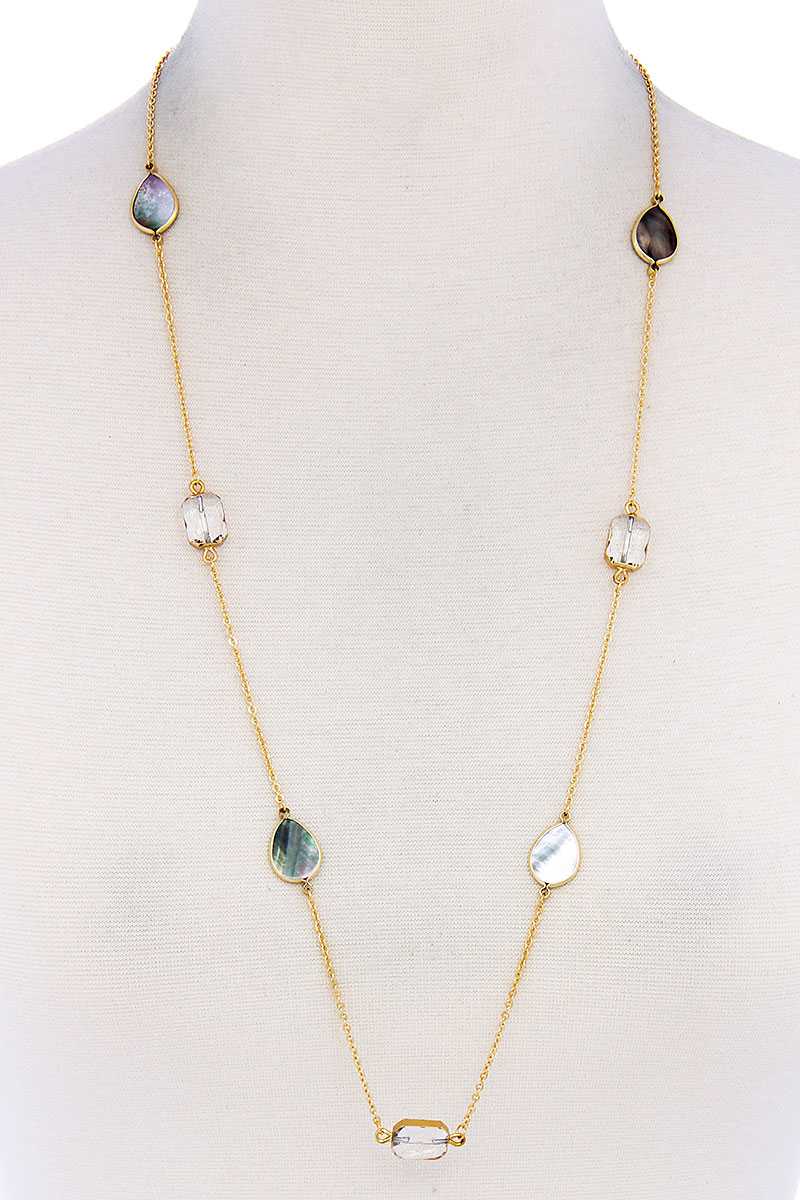7 Stones Trendy Necklace - ZLA