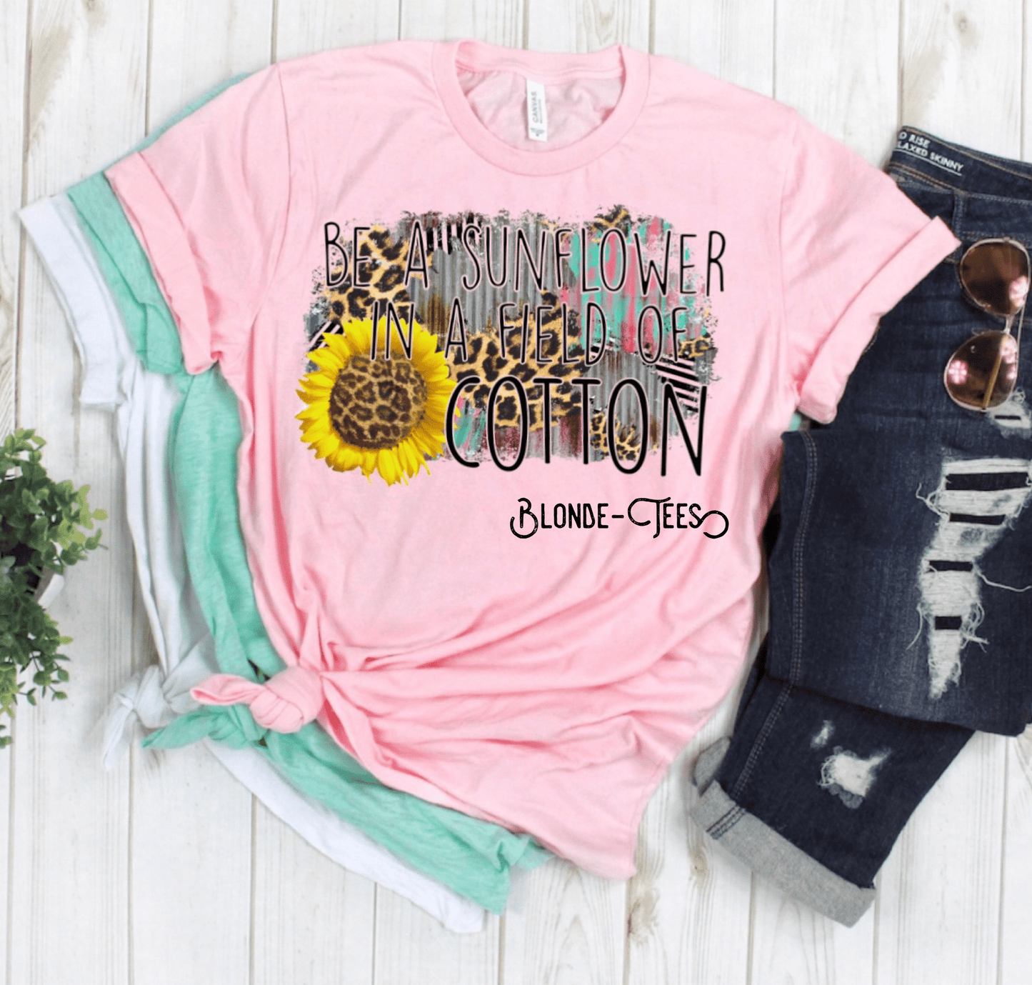 Be A Sunflower in a Field if Cotton - Premium from Blonde Tees - Just $25! Shop now at ZLA