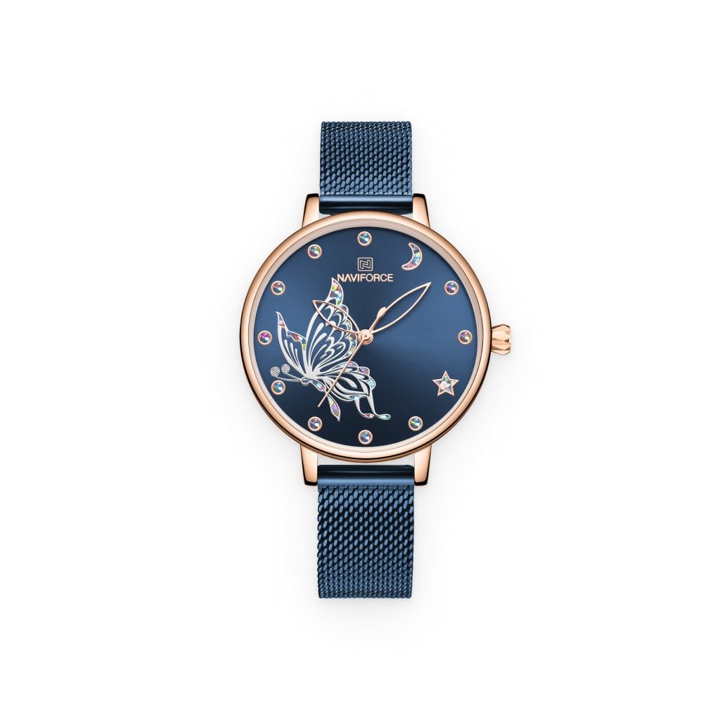 Blue Butterfly Steel Watch For Women - Premium from ZLA - Just $26.99! Shop now at ZLA