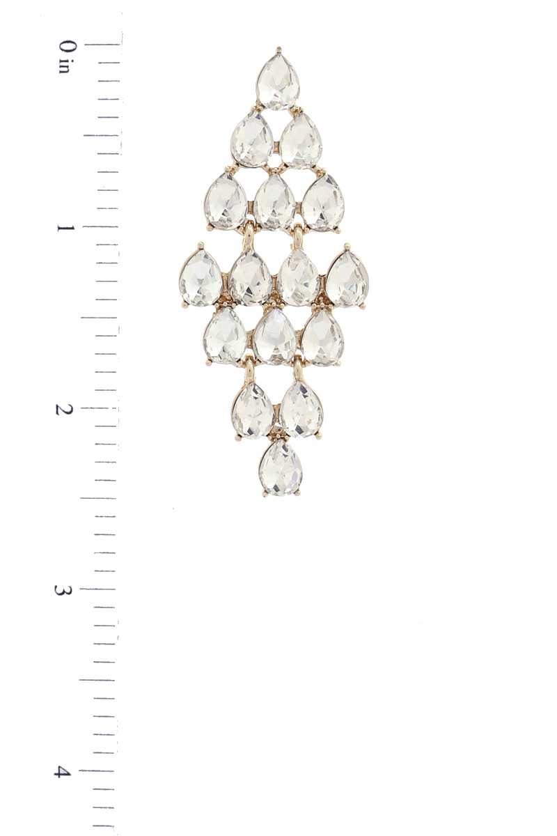 Chandelier Elegant Rhinestone Earring - ZLA