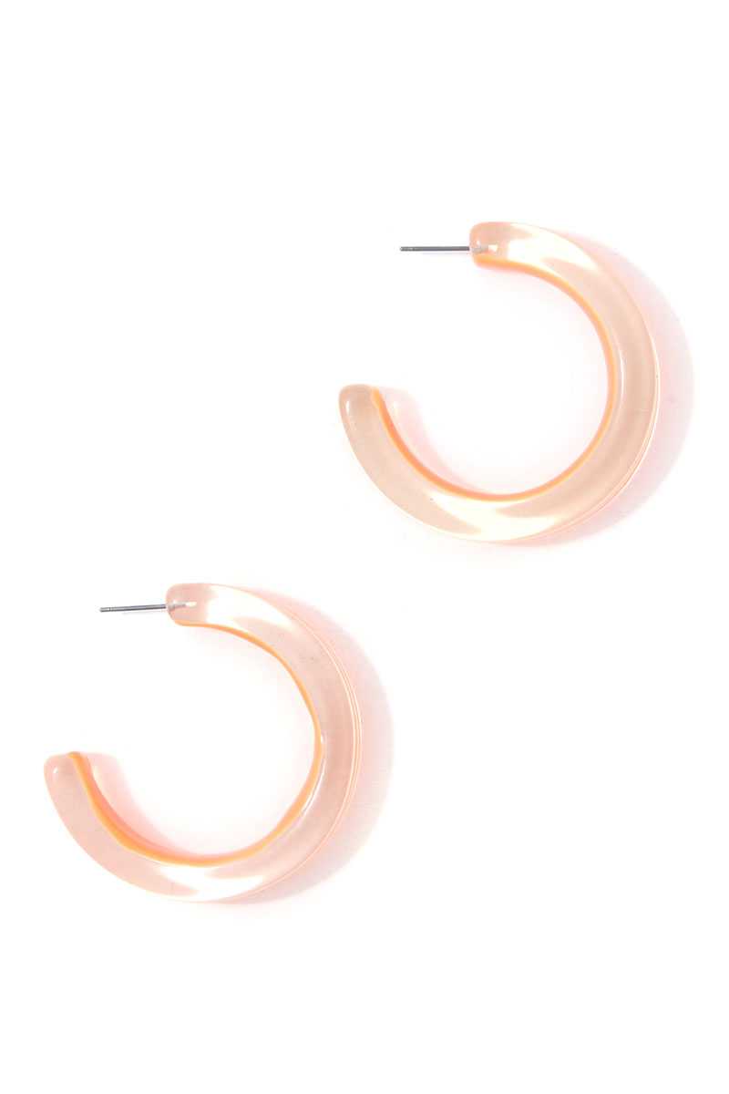 Chic Transparent Hoop Earring - ZLA
