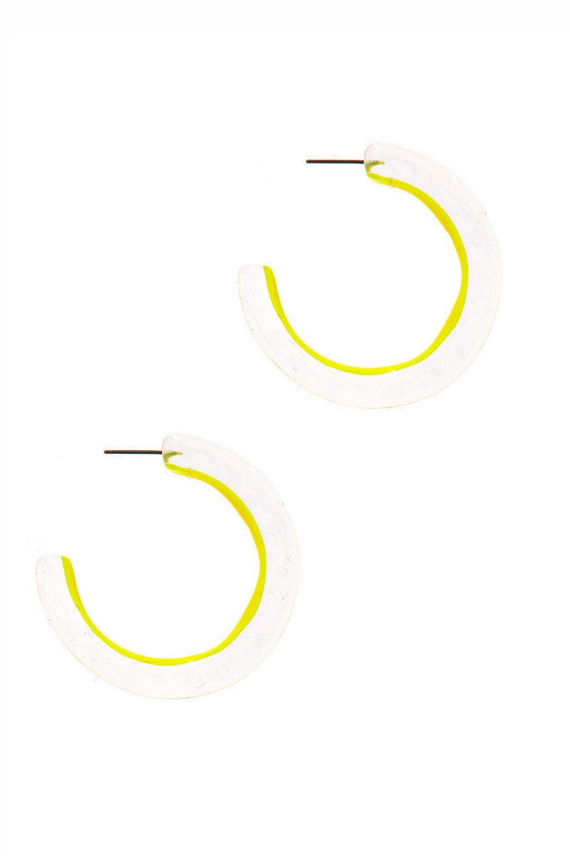 Chic Transparent Hoop Earring - ZLA