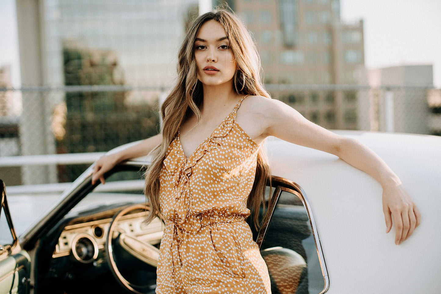 Chloe Jumpsuit | Yellow Polka Dot - Premium from Poème Clothing - Just $95.73! Shop now at ZLA