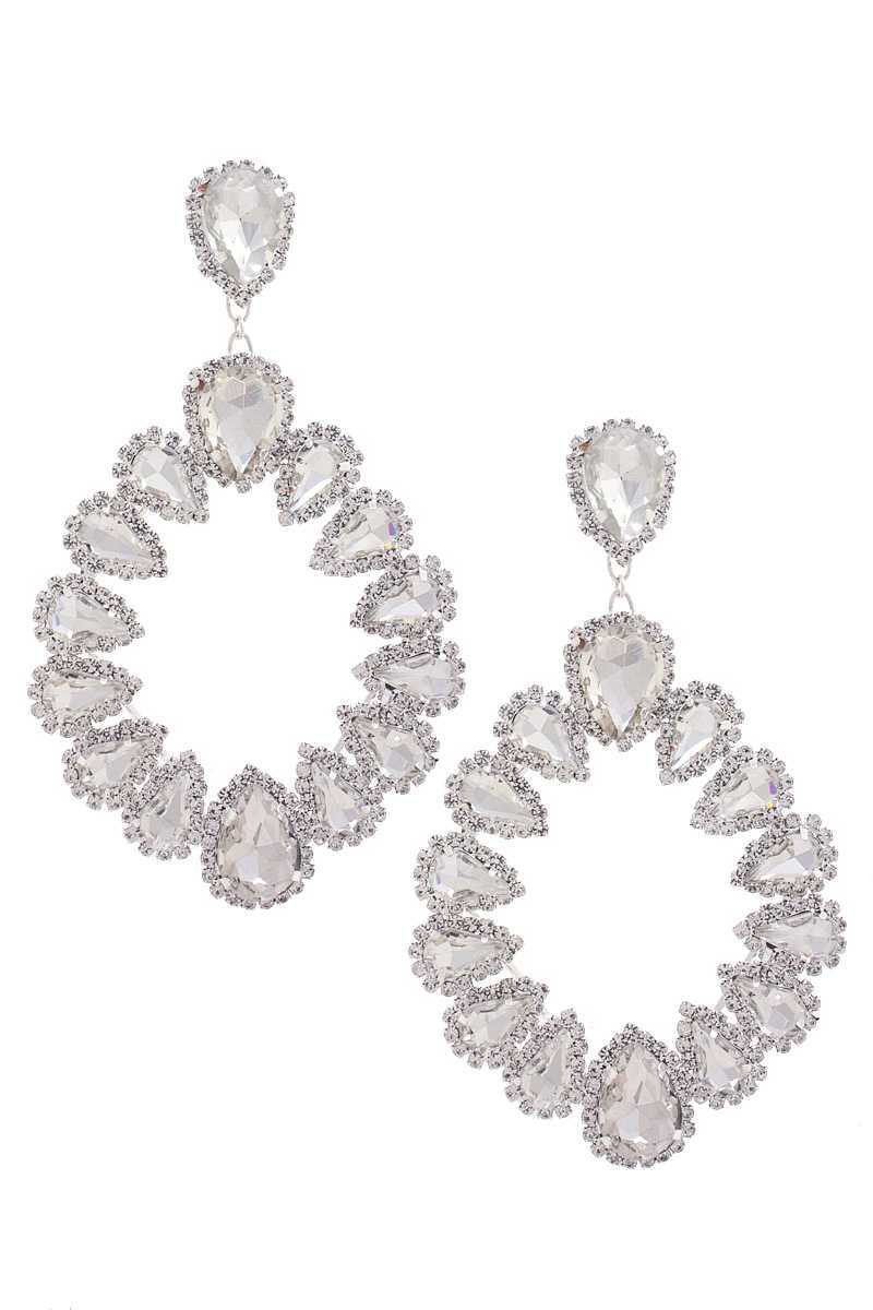 Chunky Teardrop Dangle Earring - ZLA