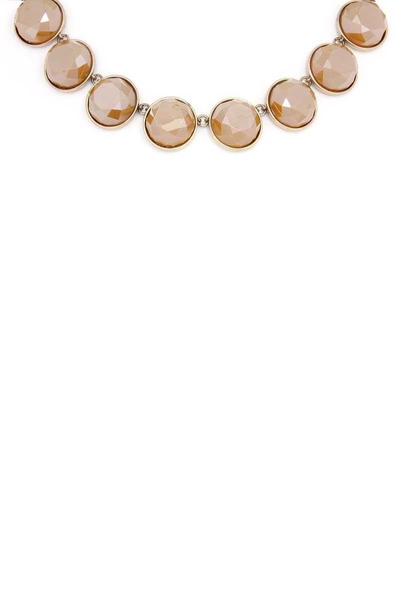 Circle Bead Short Necklace - ZLA