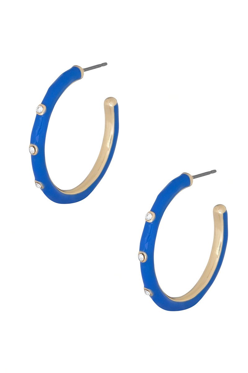 Color Metal Hoop Earring - ZLA