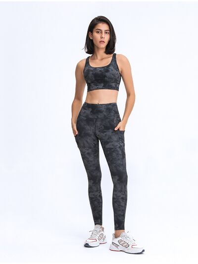 Double Take Wide Waistband Leggings with Pockets - Premium from Trendsi - Just $38! Shop now at ZLA
