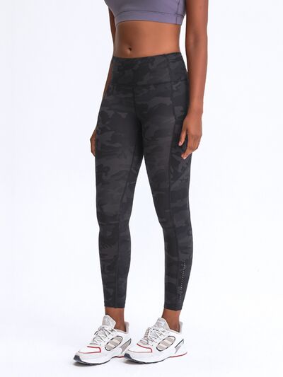 Double Take Wide Waistband Leggings with Pockets - Premium from Trendsi - Just $38! Shop now at ZLA