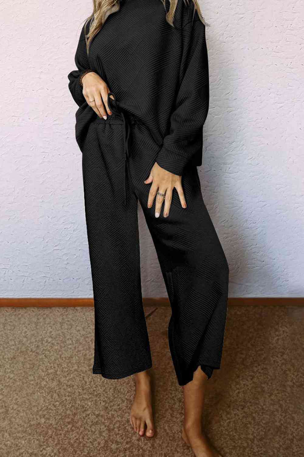 Dropped Shoulder Top and Pants Set - Premium from Trendsi - Just $53! Shop now at ZLA