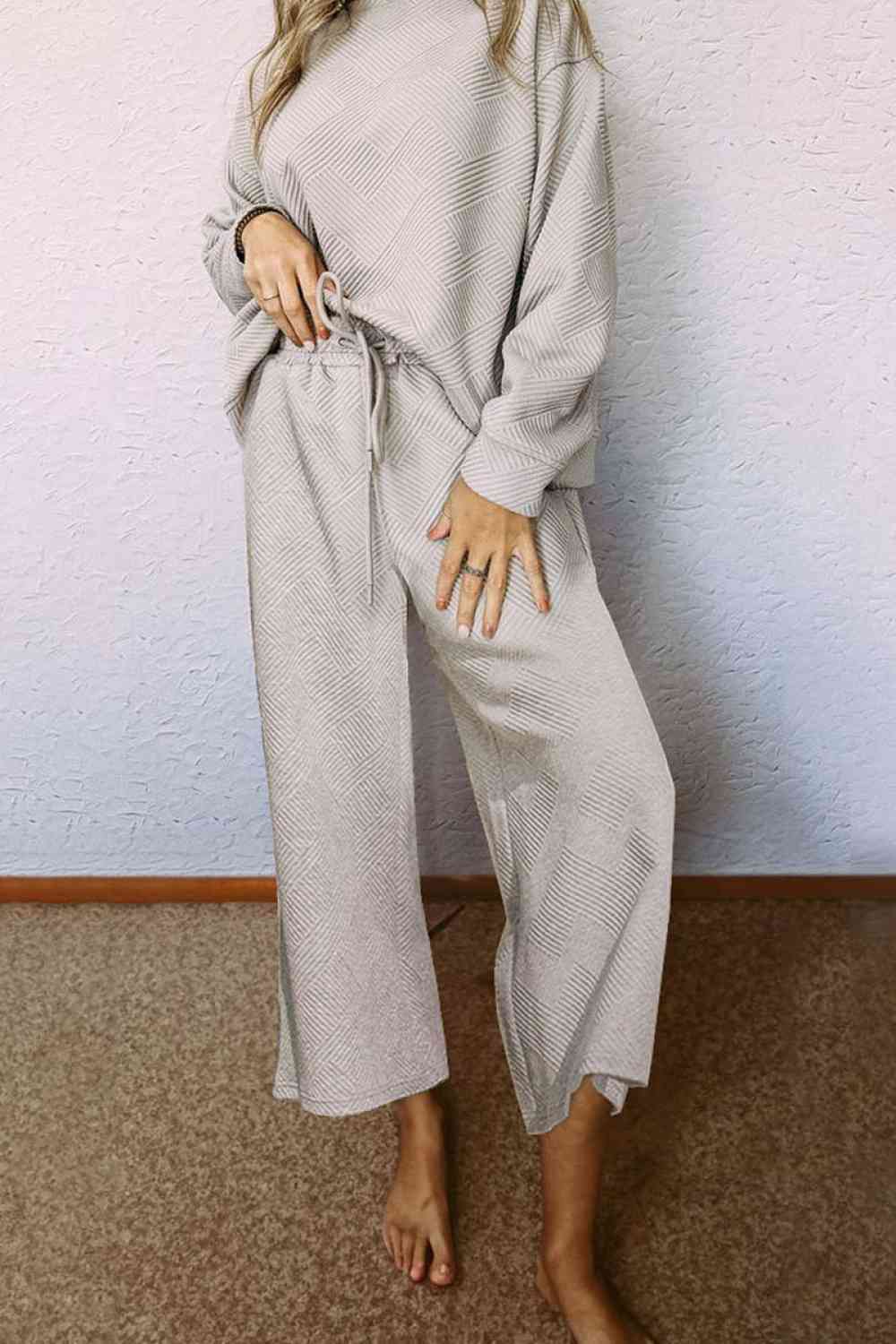 Dropped Shoulder Top and Pants Set - Premium from Trendsi - Just $53! Shop now at ZLA