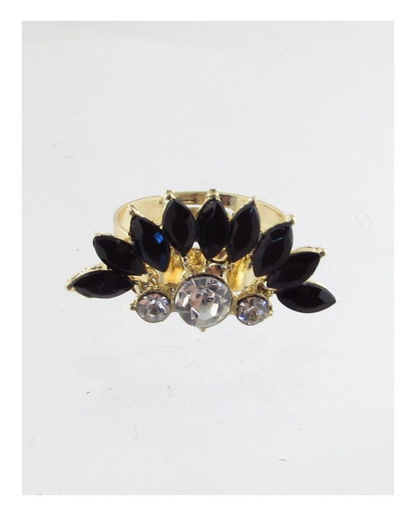 Faux stone adjustable ring - ZLA