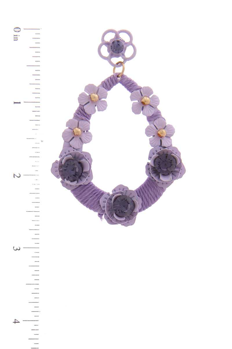 Floral Post Drop Earring - ZLA