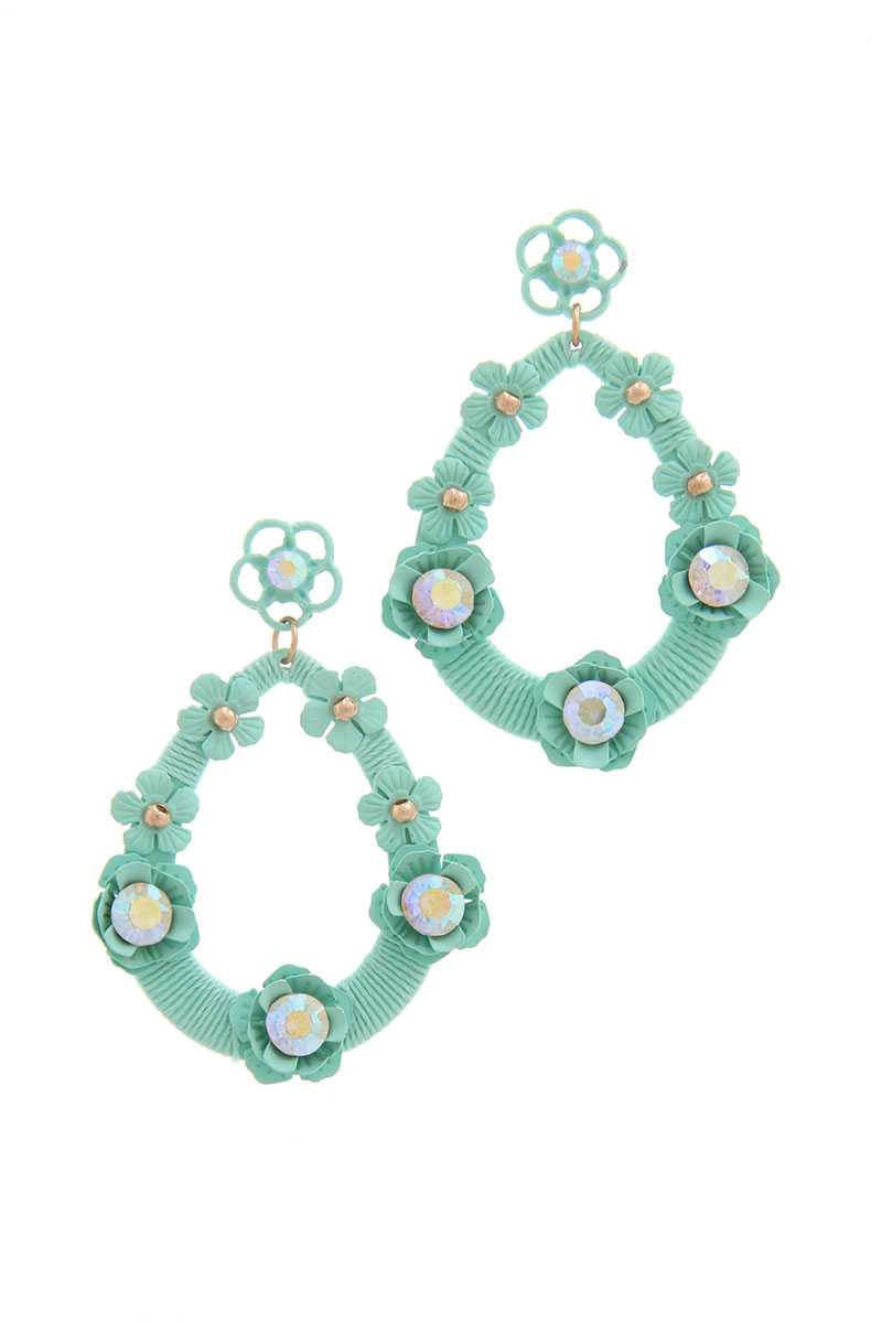 Floral Post Drop Earring - ZLA