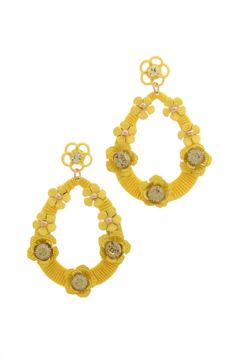 Floral Post Drop Earring - ZLA