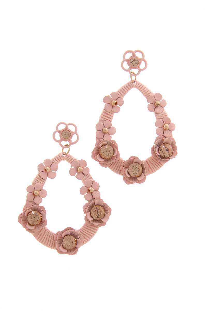 Floral Post Drop Earring - ZLA