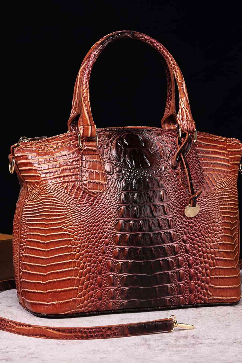 Gradient PU Leather Handbag - Premium from Trendsi - Just $55! Shop now at ZLA
