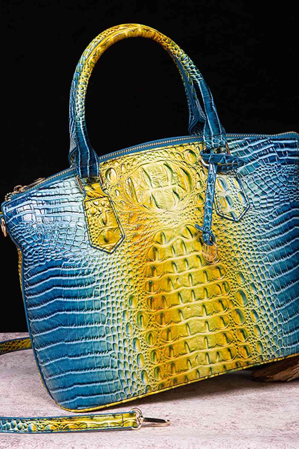 Gradient PU Leather Handbag - Premium from Trendsi - Just $55! Shop now at ZLA