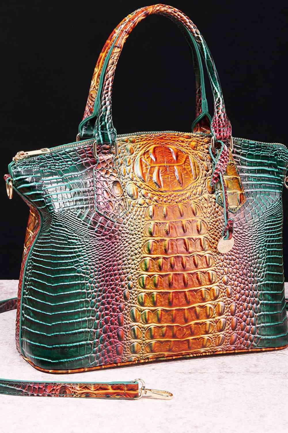 Gradient PU Leather Handbag - Premium from Trendsi - Just $55! Shop now at ZLA