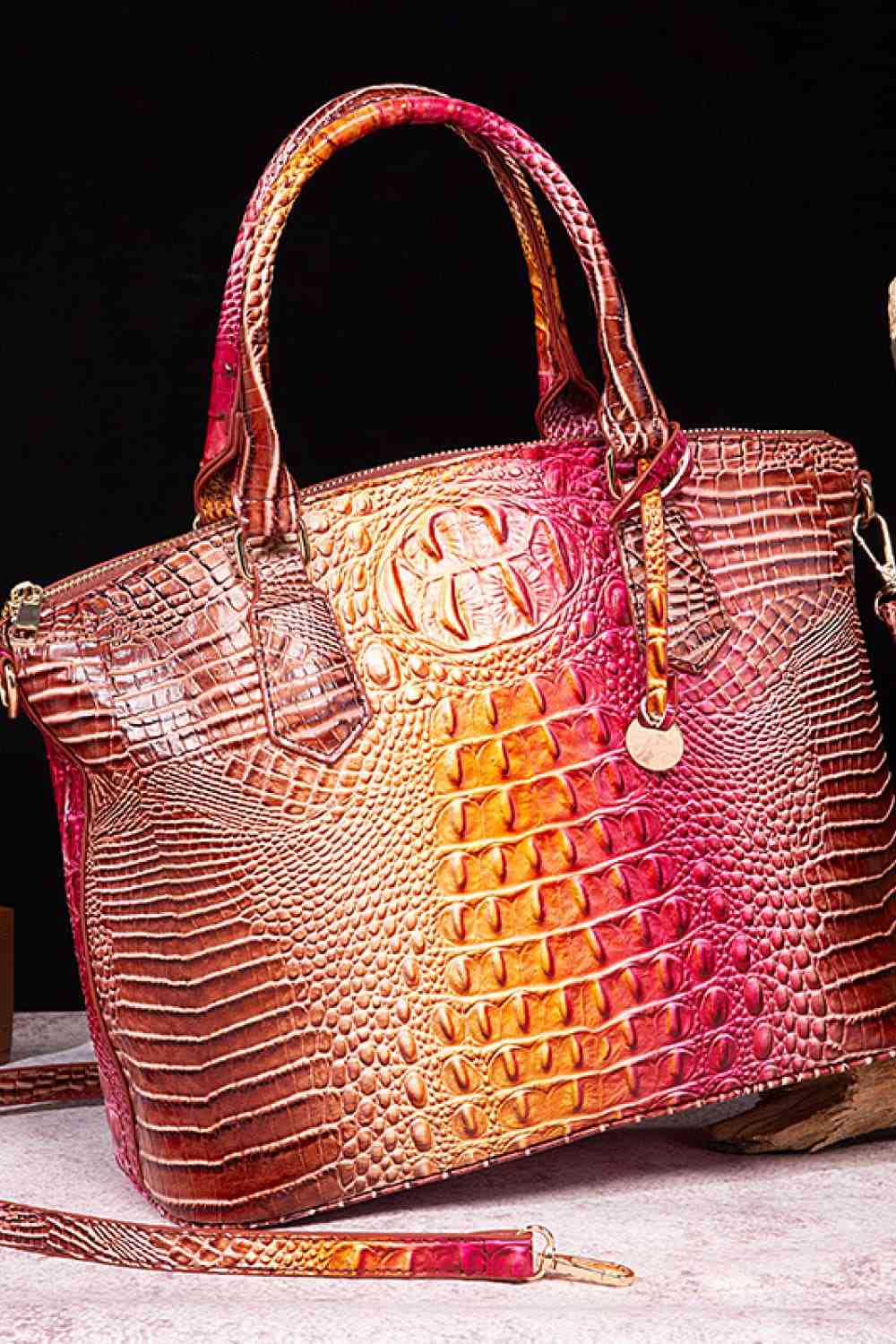 Gradient PU Leather Handbag - Premium from Trendsi - Just $55! Shop now at ZLA