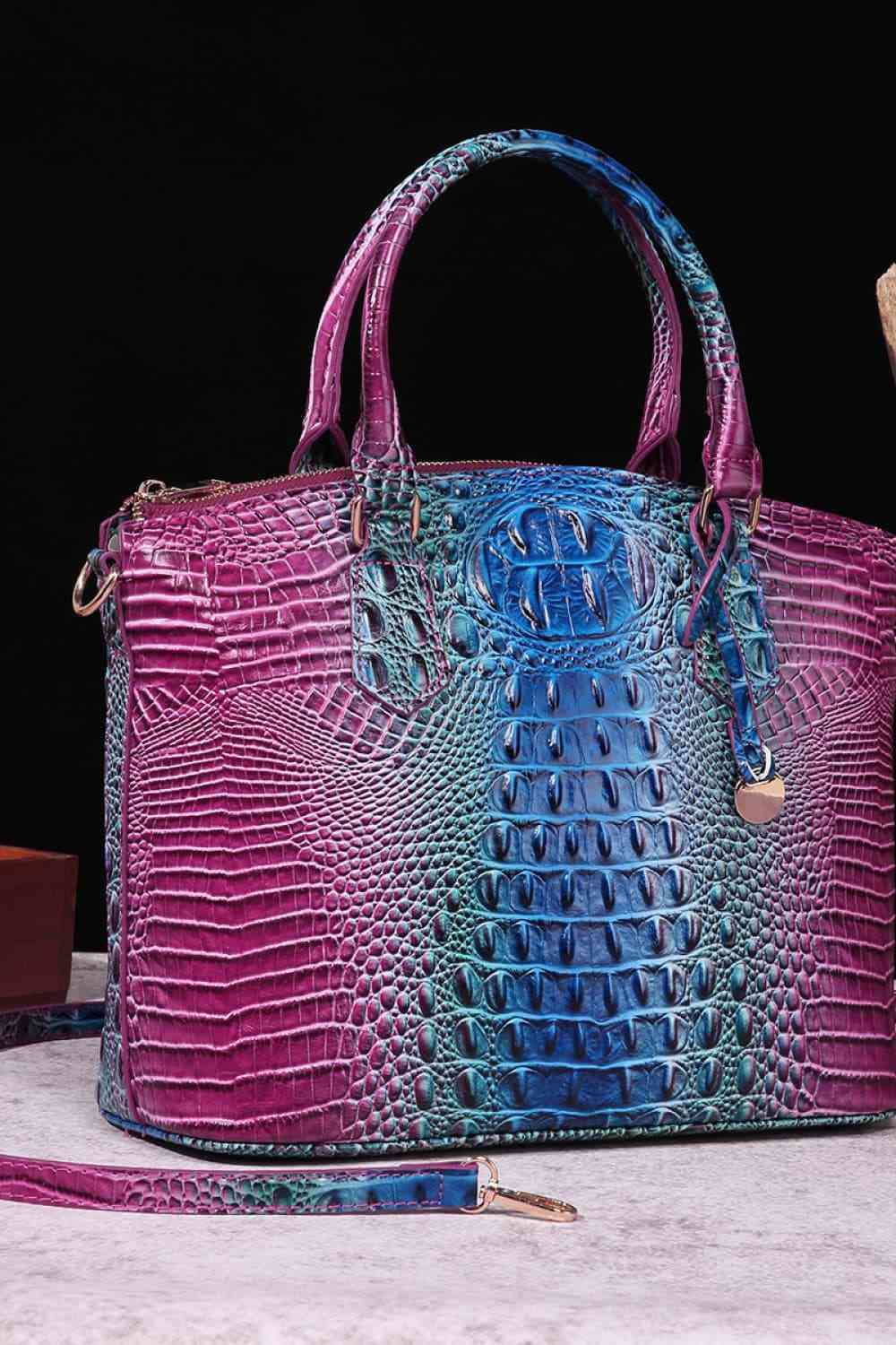 Gradient PU Leather Handbag - Premium from Trendsi - Just $55! Shop now at ZLA