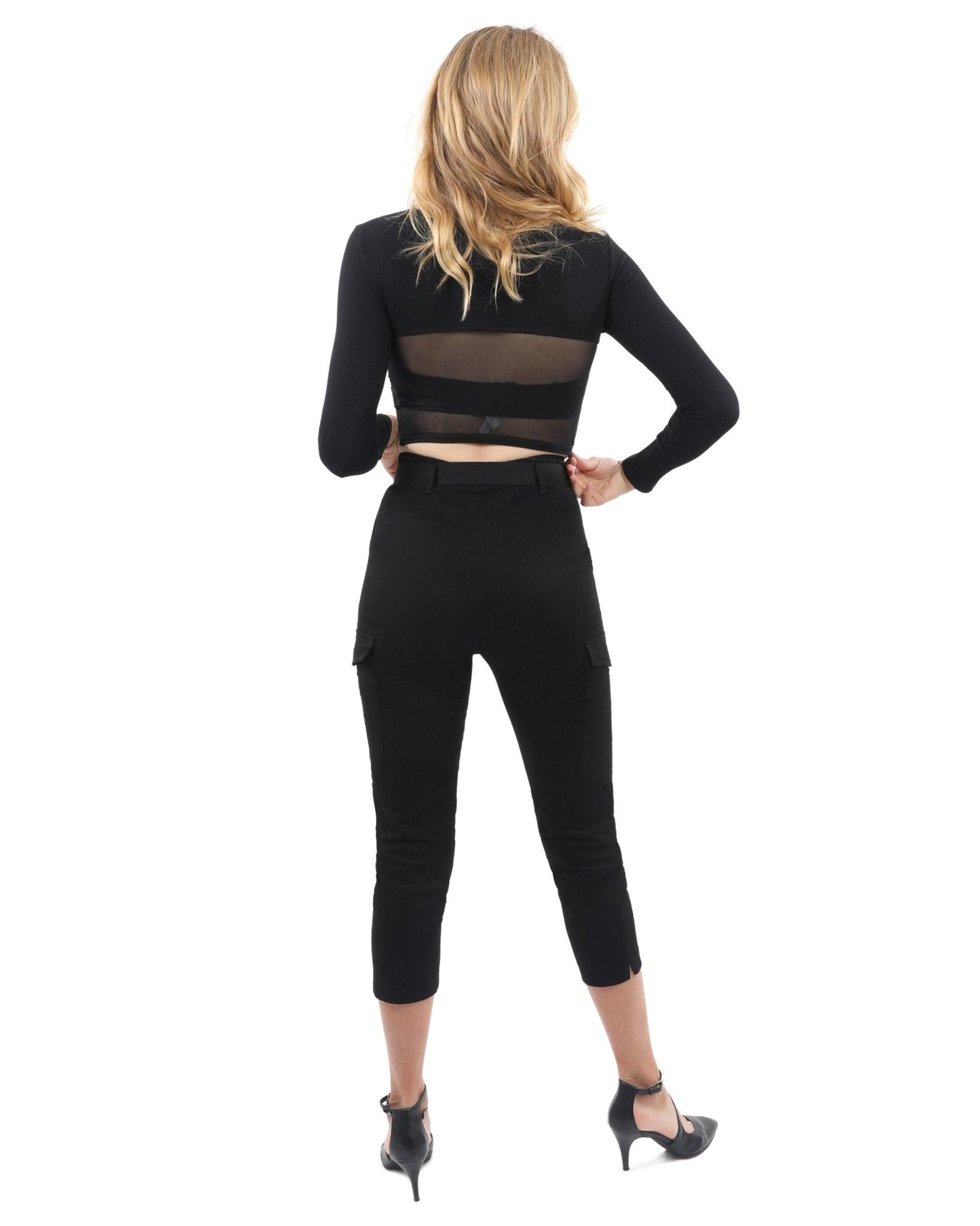 Heather Long Sleeve Crop Top - Premium from Savoy Active - Just $24! Shop now at ZLA