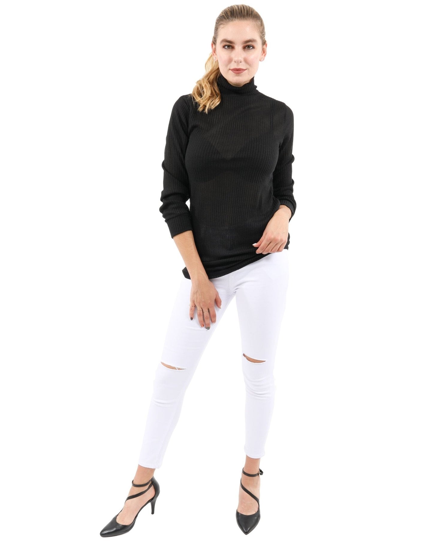 Java Ribbed Turtleneck Top - Premium from Savoy Active - Just $36.55! Shop now at ZLA