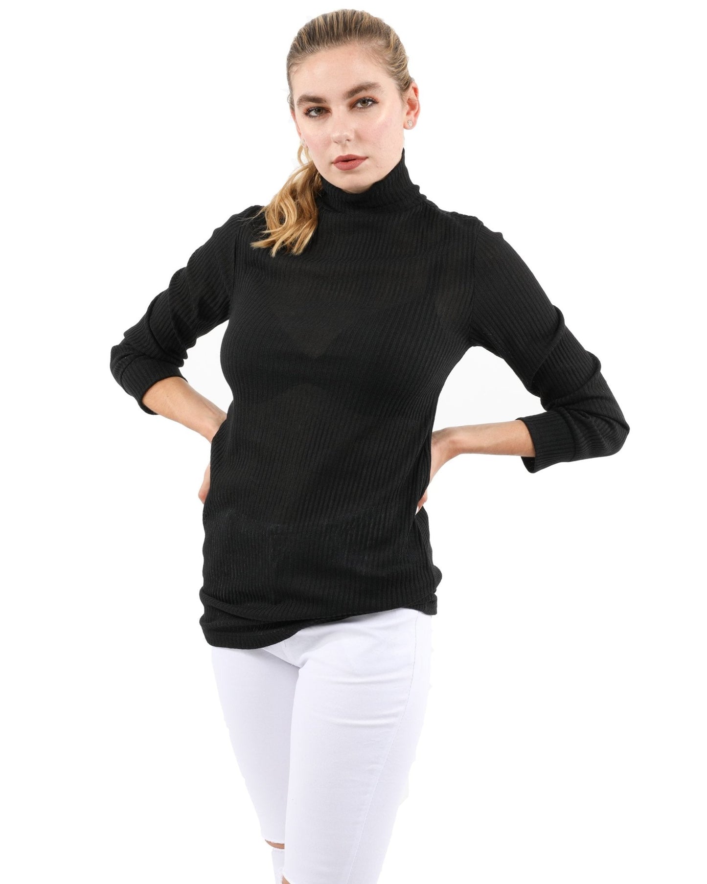 Java Ribbed Turtleneck Top - Premium from Savoy Active - Just $36.55! Shop now at ZLA