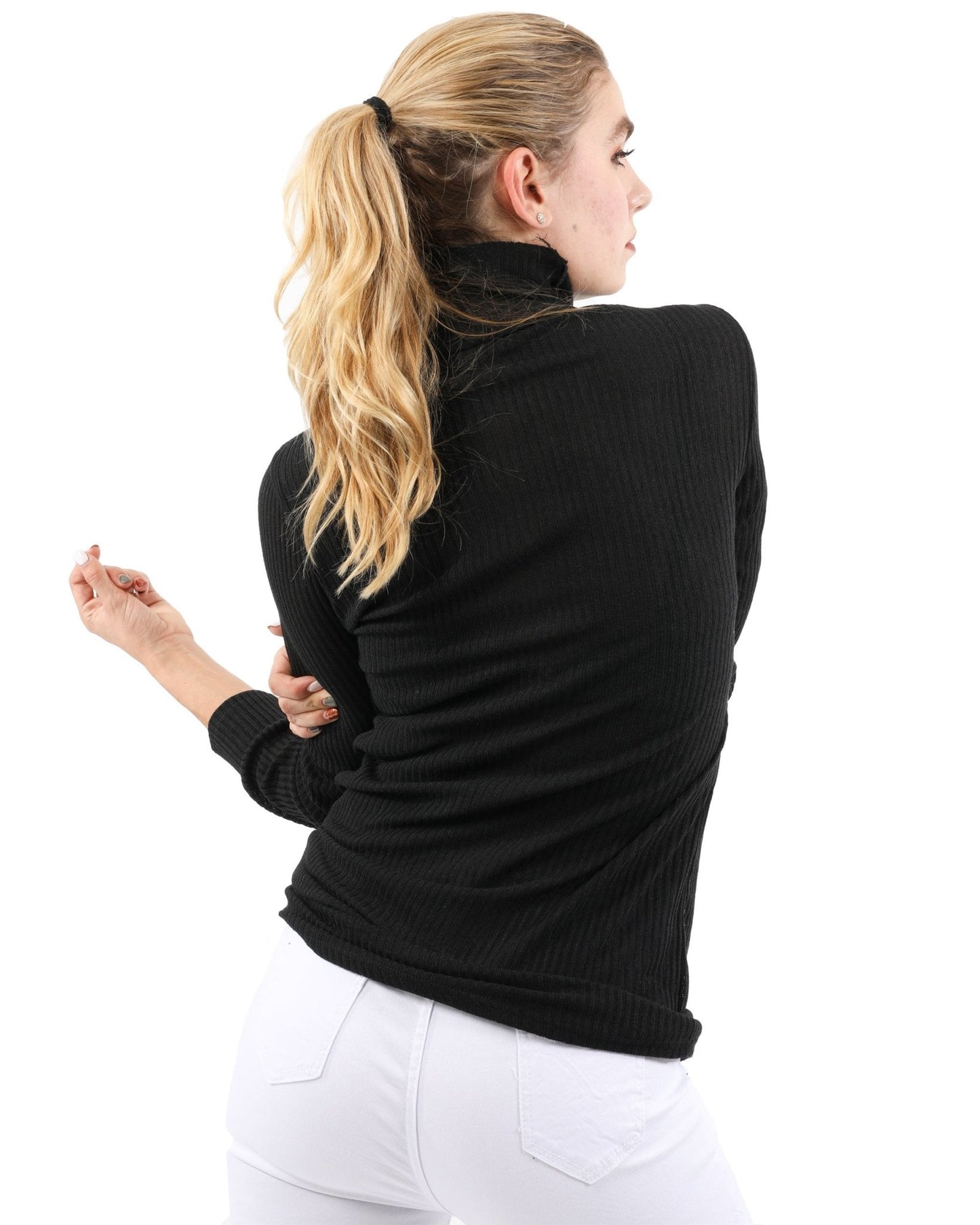 Java Ribbed Turtleneck Top - Premium from Savoy Active - Just $36.55! Shop now at ZLA