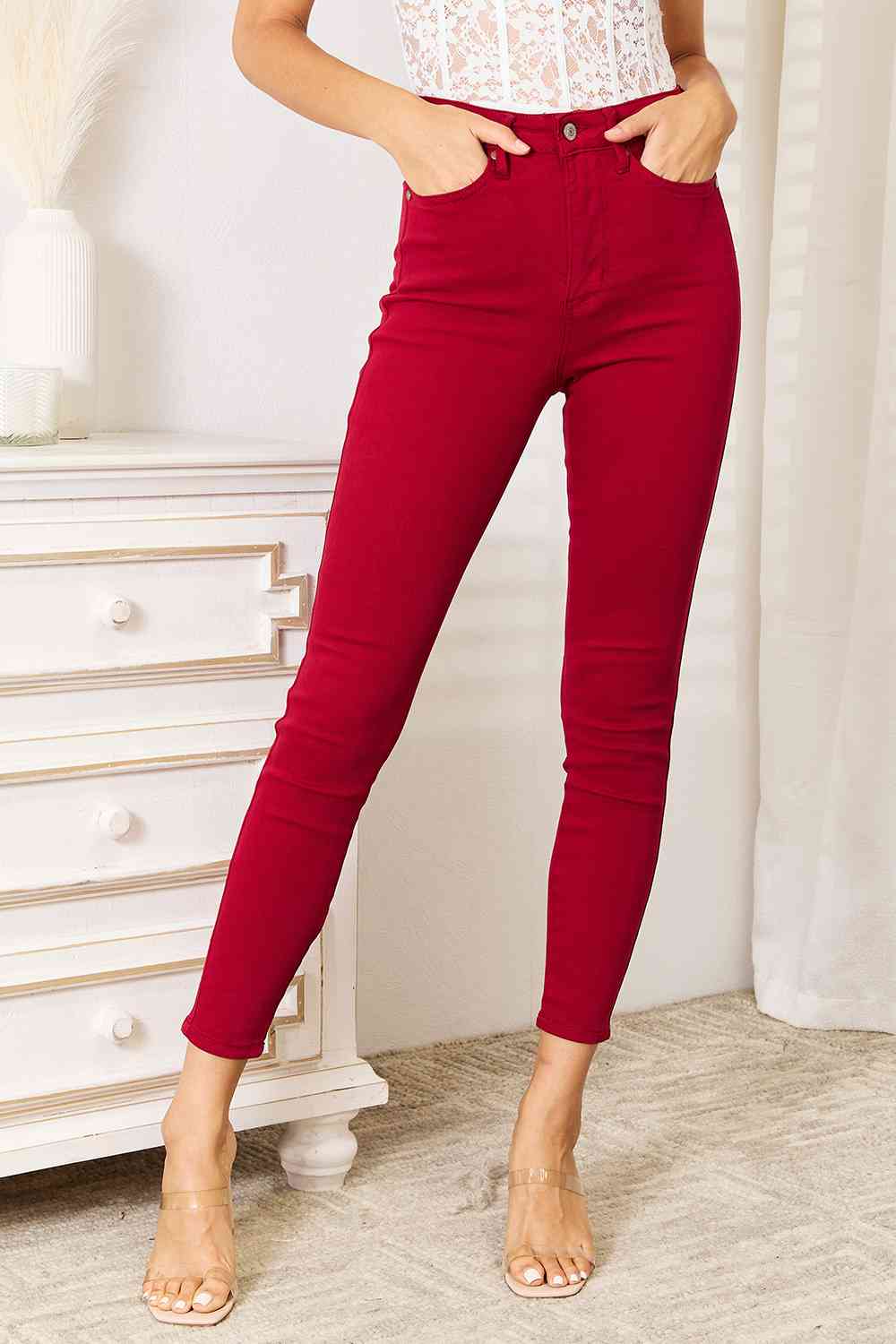 Judy Blue Full Size High Waist Tummy Control Skinny Jeans - Premium from Trendsi - Just $64! Shop now at ZLA