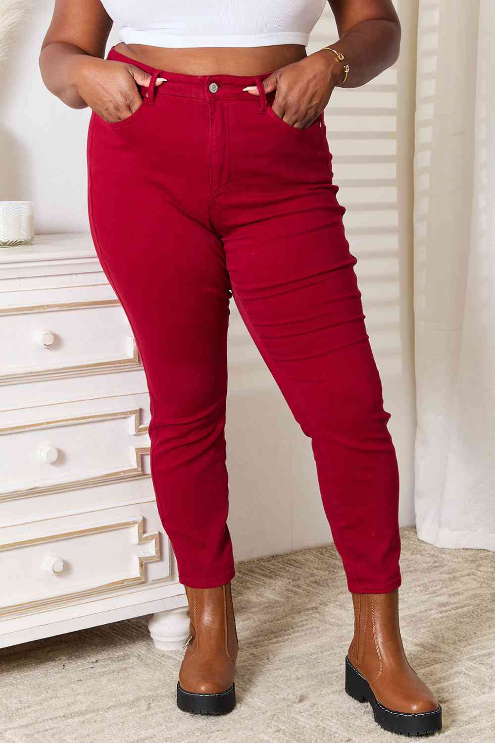 Judy Blue Full Size High Waist Tummy Control Skinny Jeans - Premium from Trendsi - Just $64! Shop now at ZLA