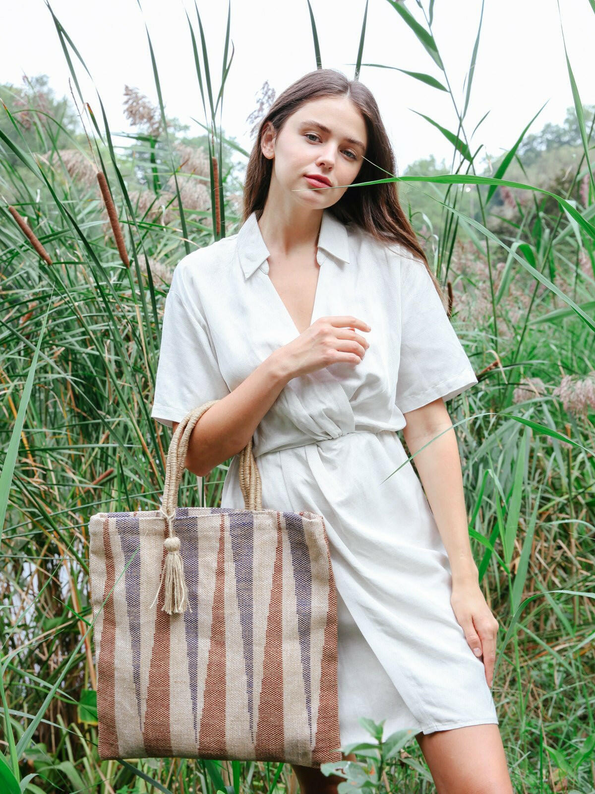 Maja Jute Tote Bag - Premium from KORISSA - Just $82! Shop now at ZLA