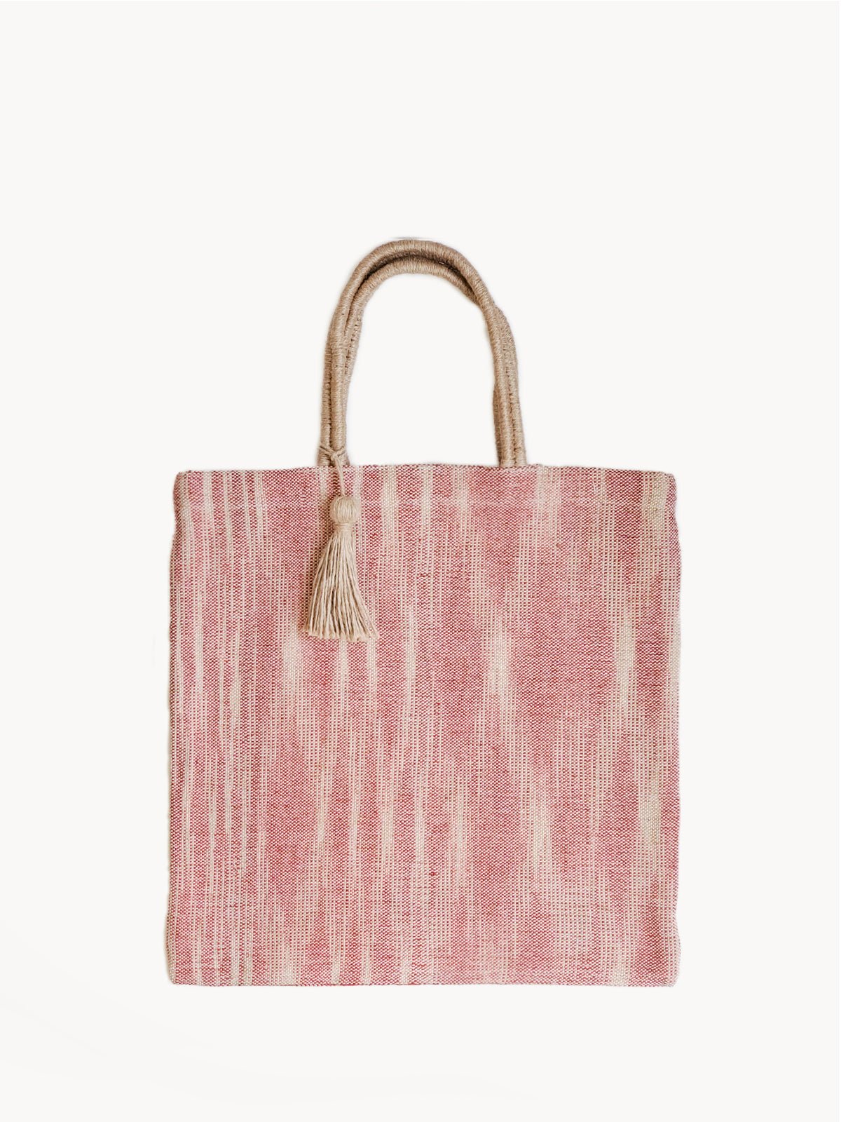 Nadi Jute Tote Bag - Red - Premium from KORISSA - Just $82! Shop now at ZLA