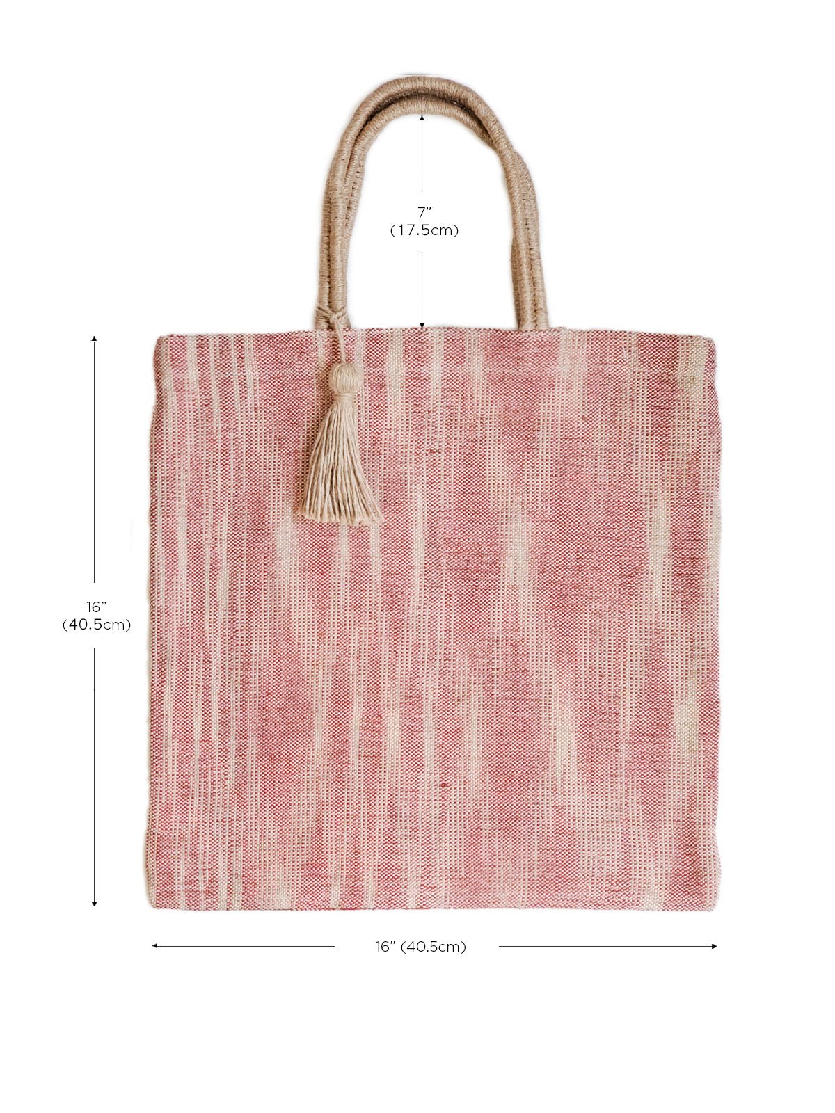 Nadi Jute Tote Bag - Red - Premium from KORISSA - Just $82! Shop now at ZLA