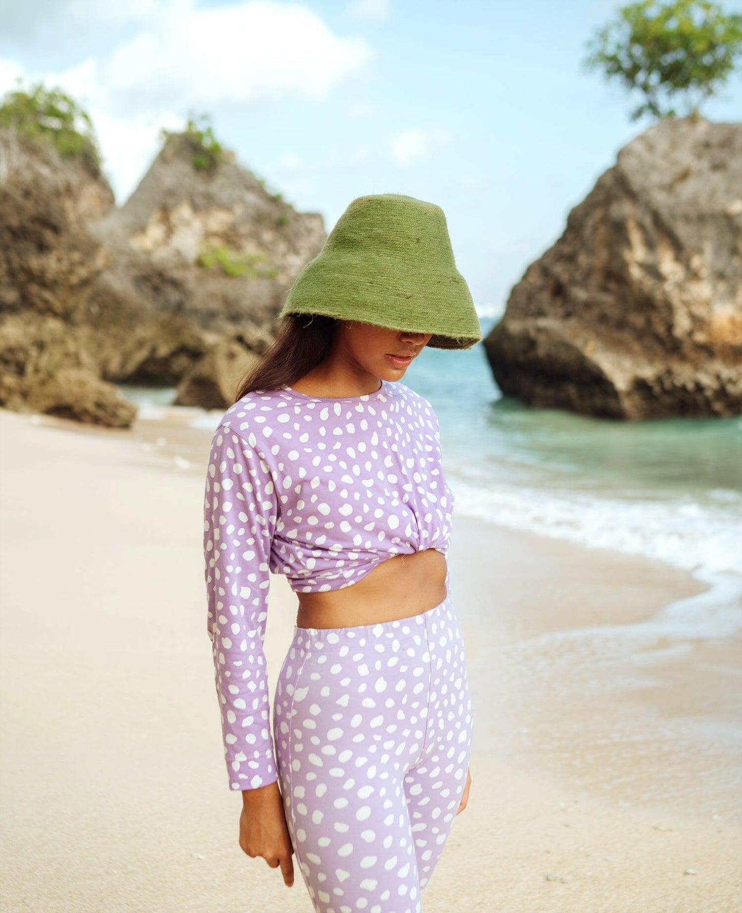 NAOMI Jute Clochet Straw Hat in Matcha Green - Premium from BrunnaCo - Just $84.50! Shop now at ZLA