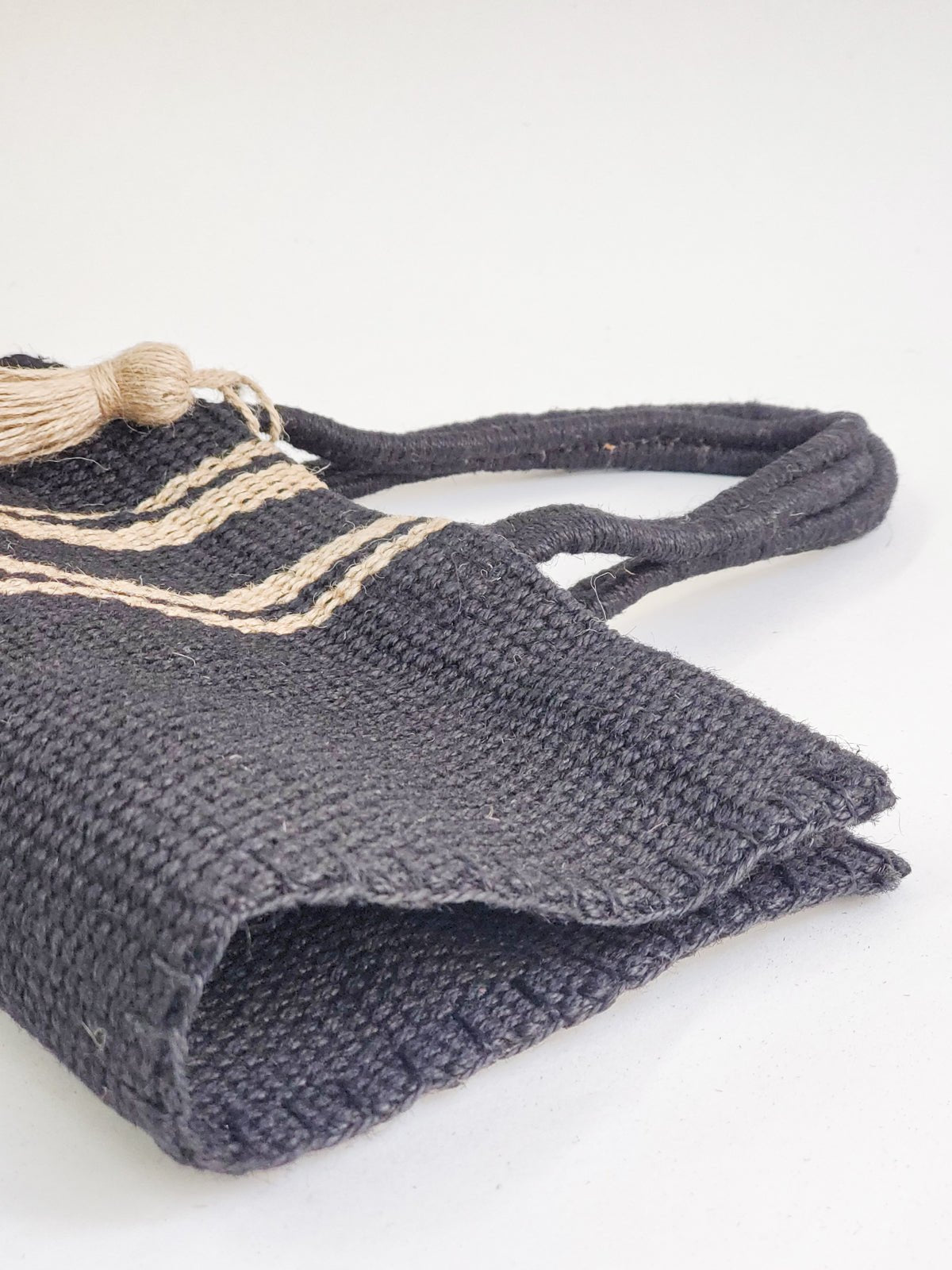 Naya Jute Tote Bag - Black - Premium from KORISSA - Just $82! Shop now at ZLA
