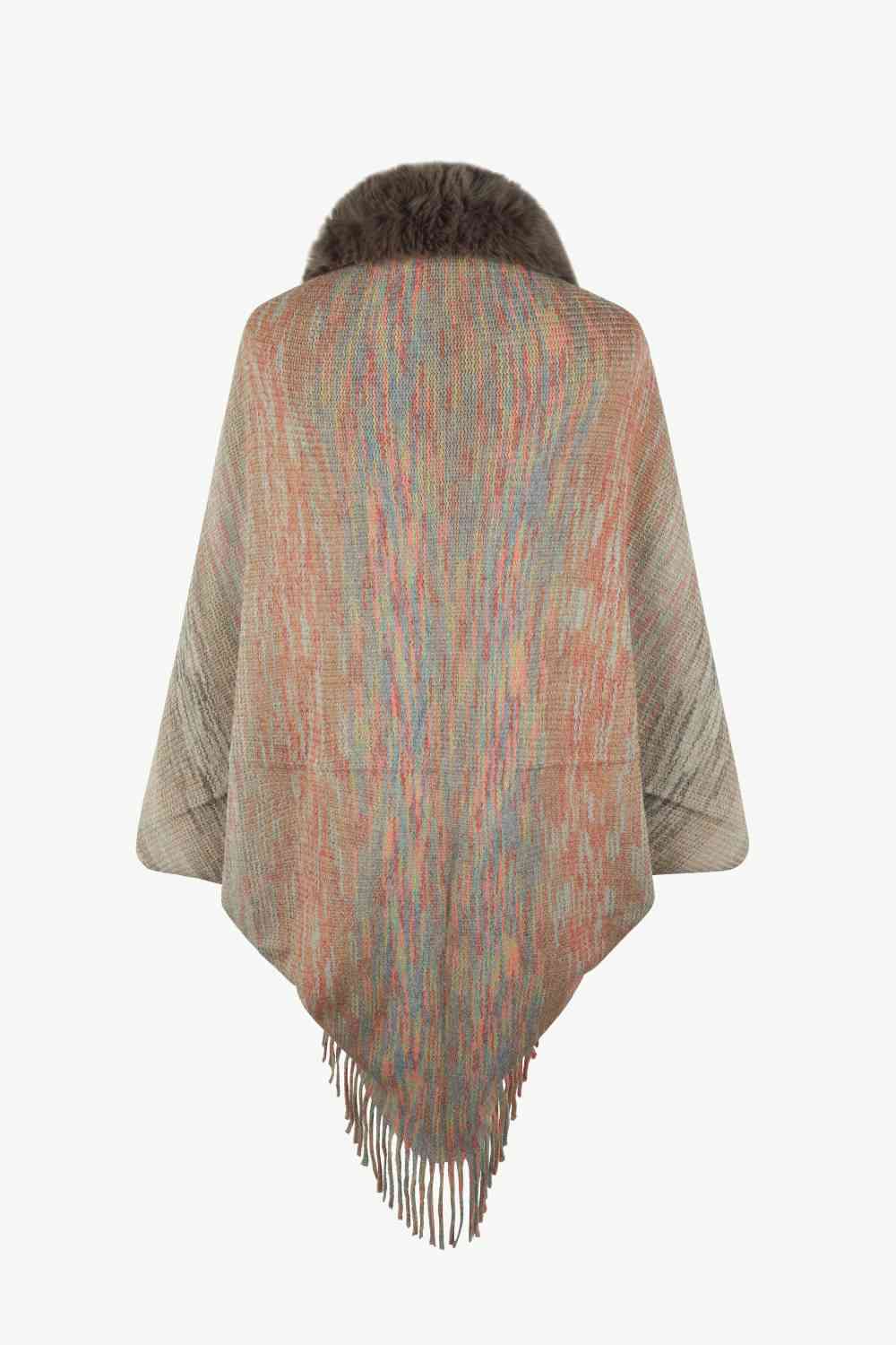 Open Front Fringe Hem Poncho - Premium from Trendsi - Just $29! Shop now at ZLA