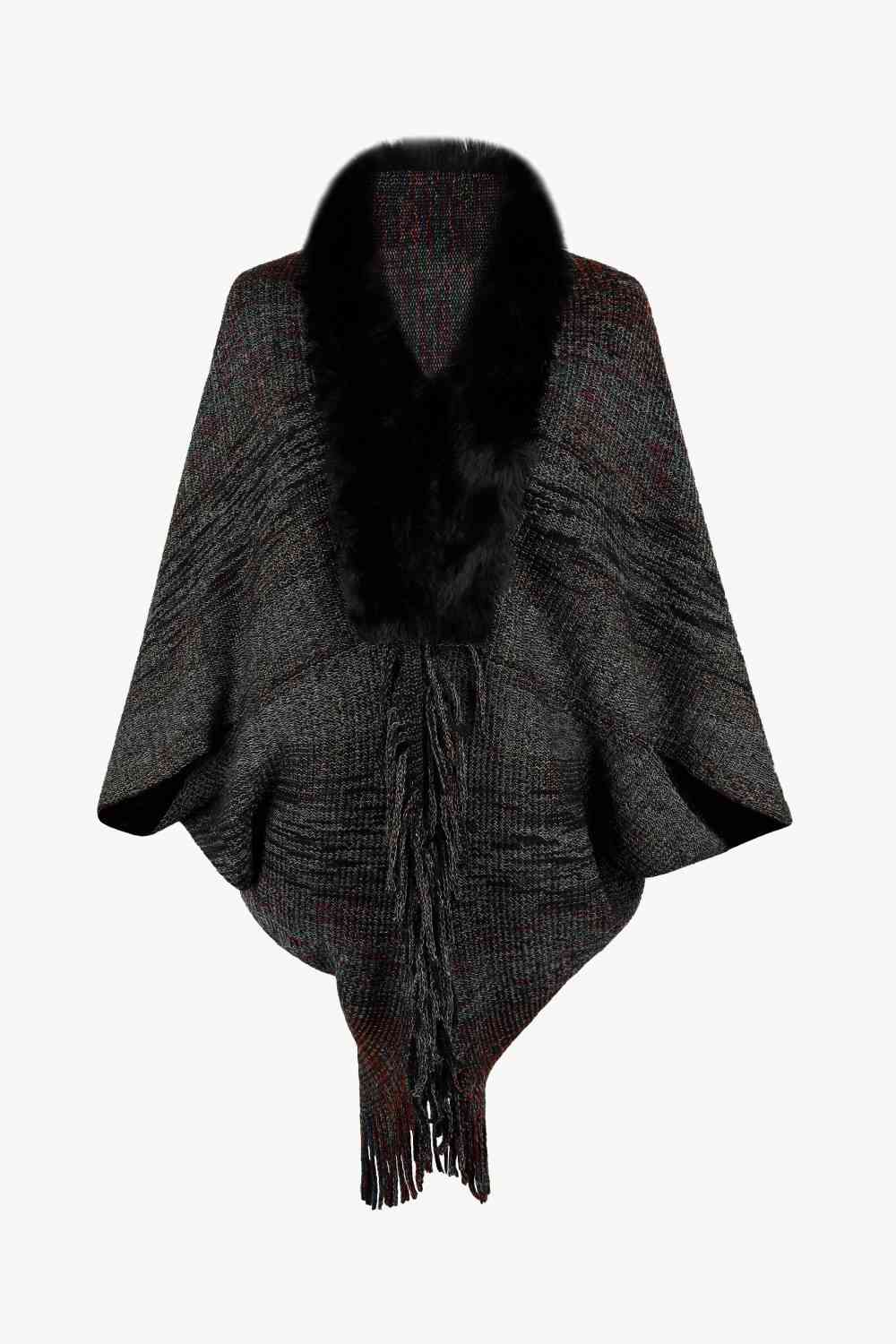 Open Front Fringe Hem Poncho - Premium from Trendsi - Just $29! Shop now at ZLA