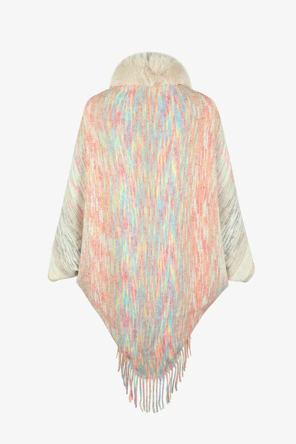 Open Front Fringe Hem Poncho - Premium from Trendsi - Just $29! Shop now at ZLA