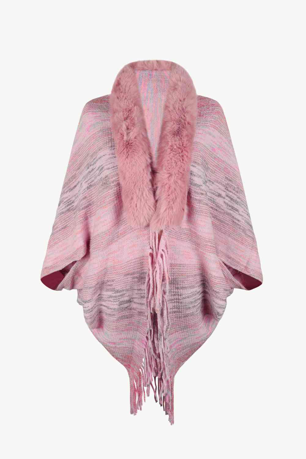 Open Front Fringe Hem Poncho - Premium from Trendsi - Just $29! Shop now at ZLA