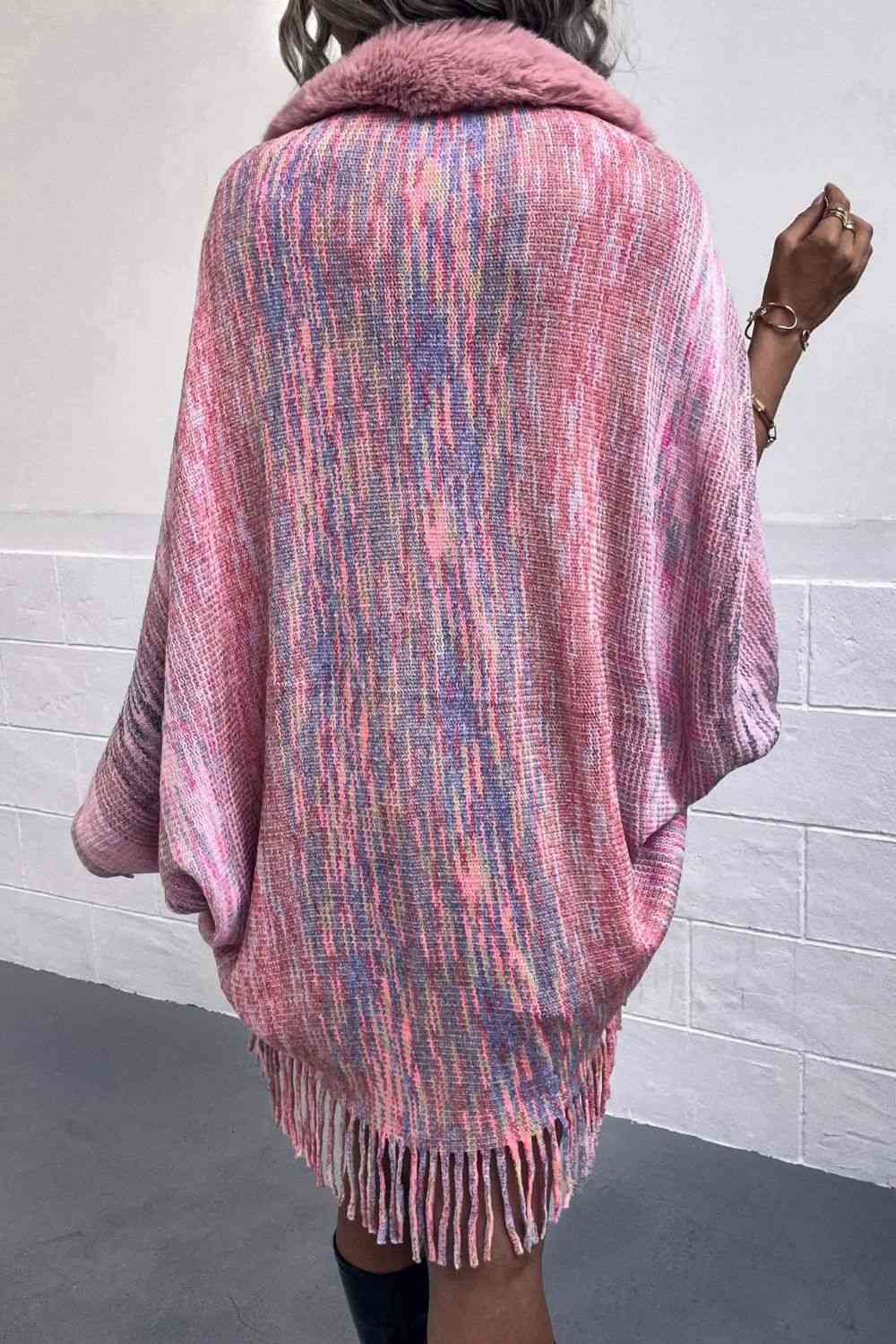 Open Front Fringe Hem Poncho - Premium from Trendsi - Just $29! Shop now at ZLA
