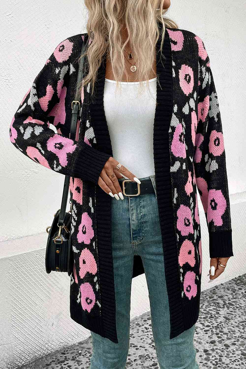 Open Front Longline Cardigan - Premium from Trendsi - Just $37! Shop now at ZLA