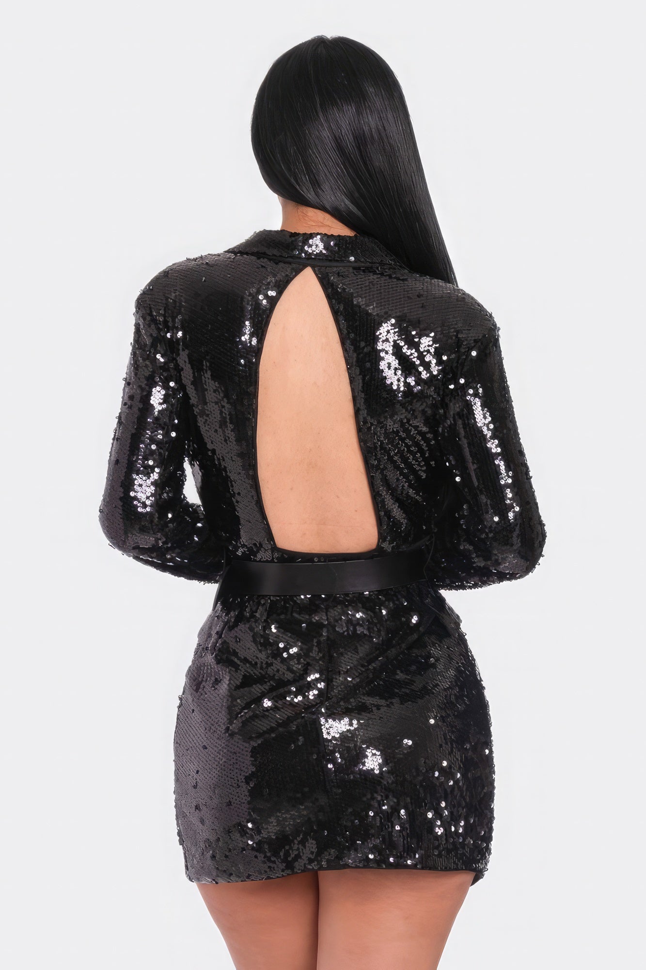 Pearl Belted Sequin Blazer Mini Dress - Premium from ZLA - Just $93! Shop now at ZLA