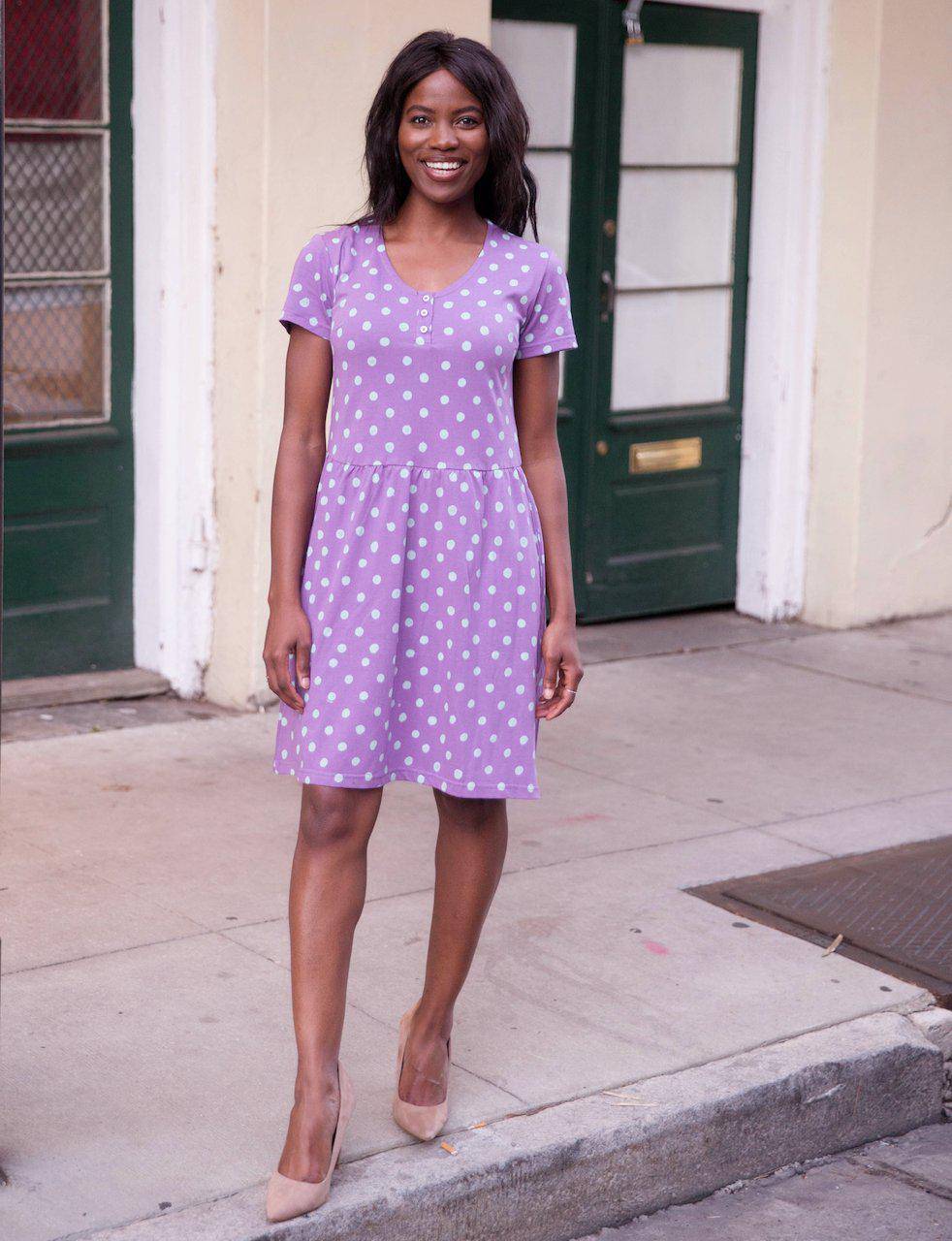 Purple Dots Organic Dress - Premium from Passion Lilie - Just $79! Shop now at ZLA