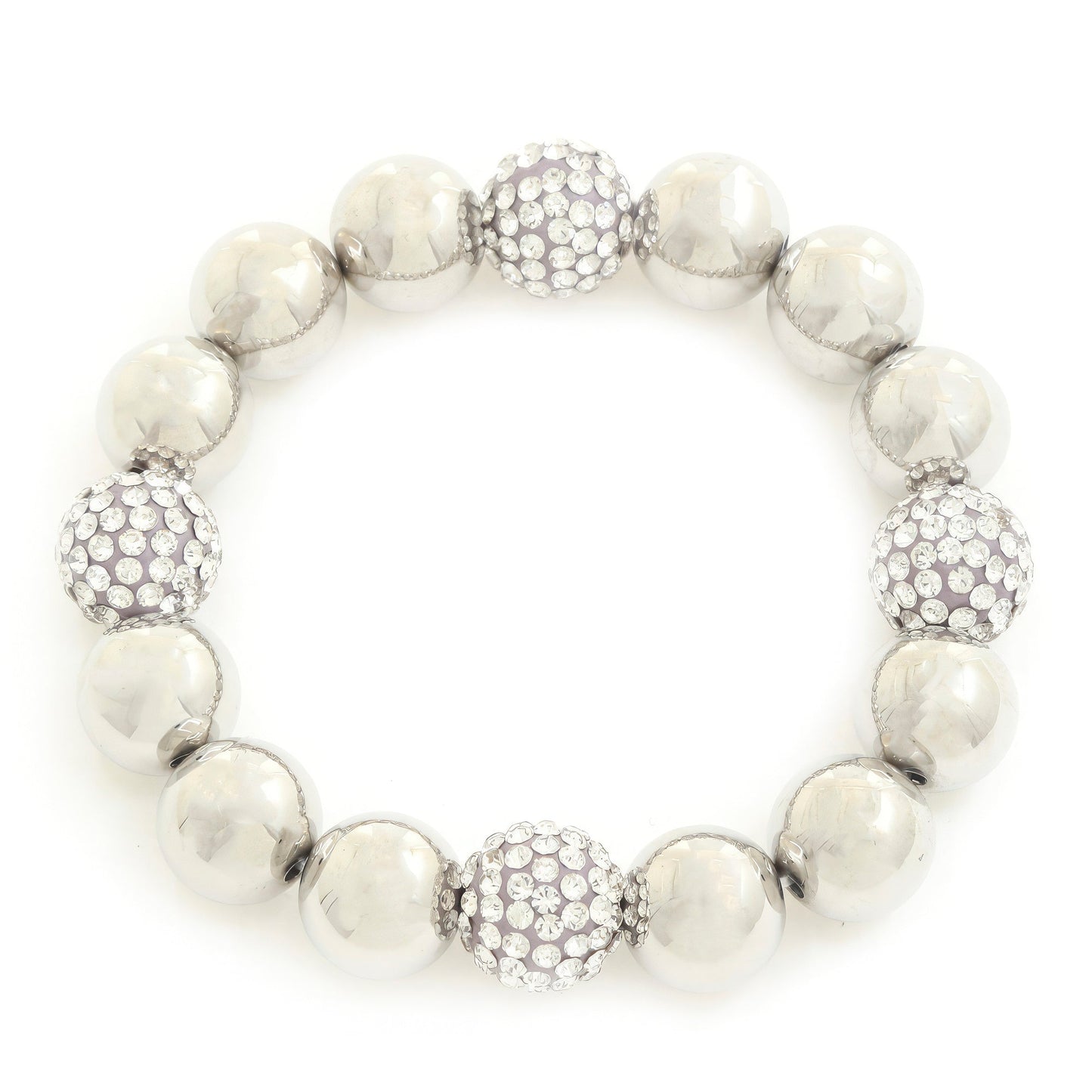 Rhinestone Ball Beaded Bracelet - Premium from ZLA - Just $9! Shop now at ZLA