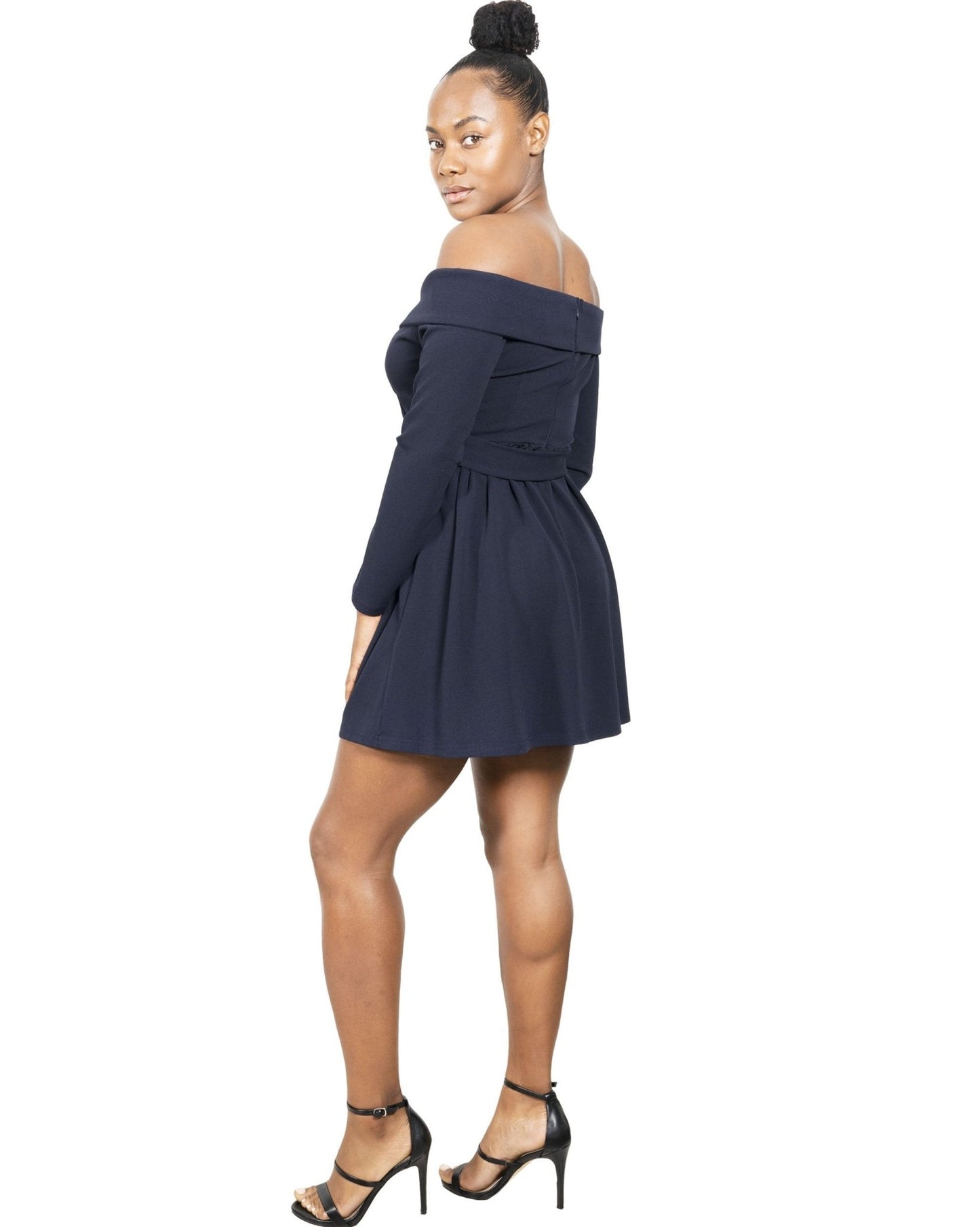 Royalton Off-Shoulder Long Sleeve Mini Dress - Premium from Savoy Active - Just $32! Shop now at ZLA