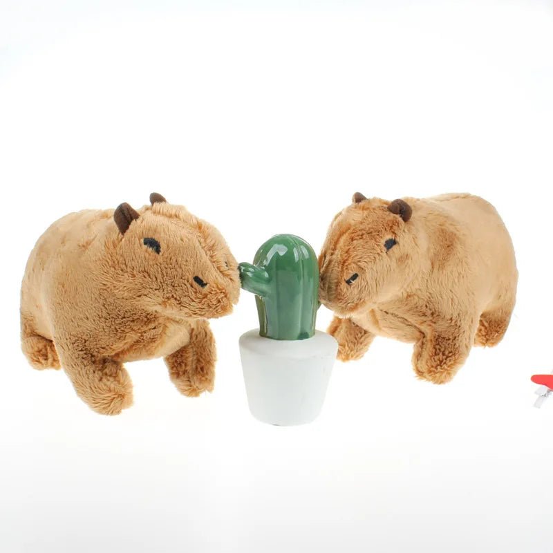 Simulation Capybara Stuffed Animals Plush Toy Soft Dolls Real Life Capybara Dolls Kids Toys Peluche Juguetes Christmas Gift 18cm - Premium from ZLA - Just $7.38! Shop now at ZLA