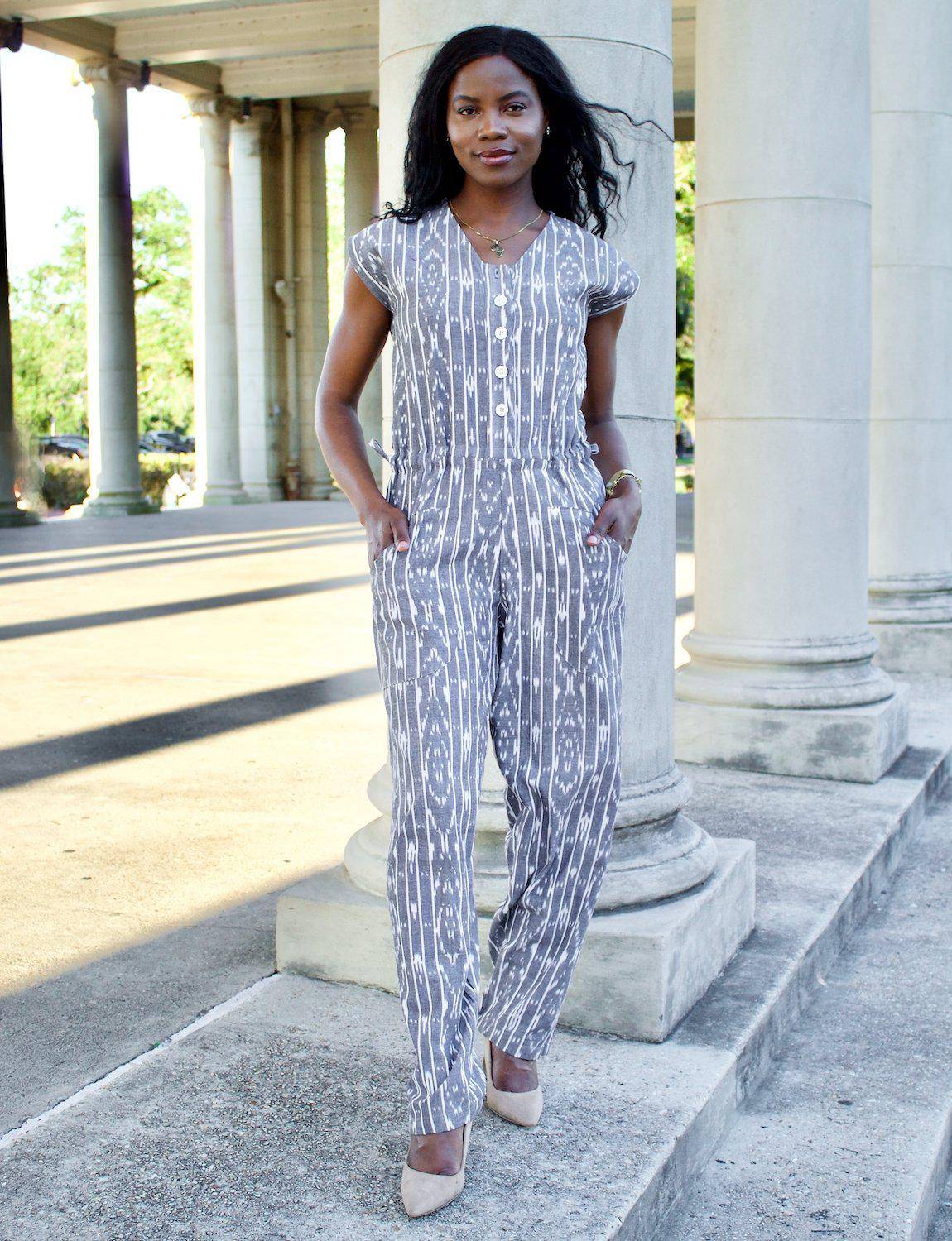 Slate Stripe Jumpsuit - Premium from Passion Lilie - Just $95! Shop now at ZLA