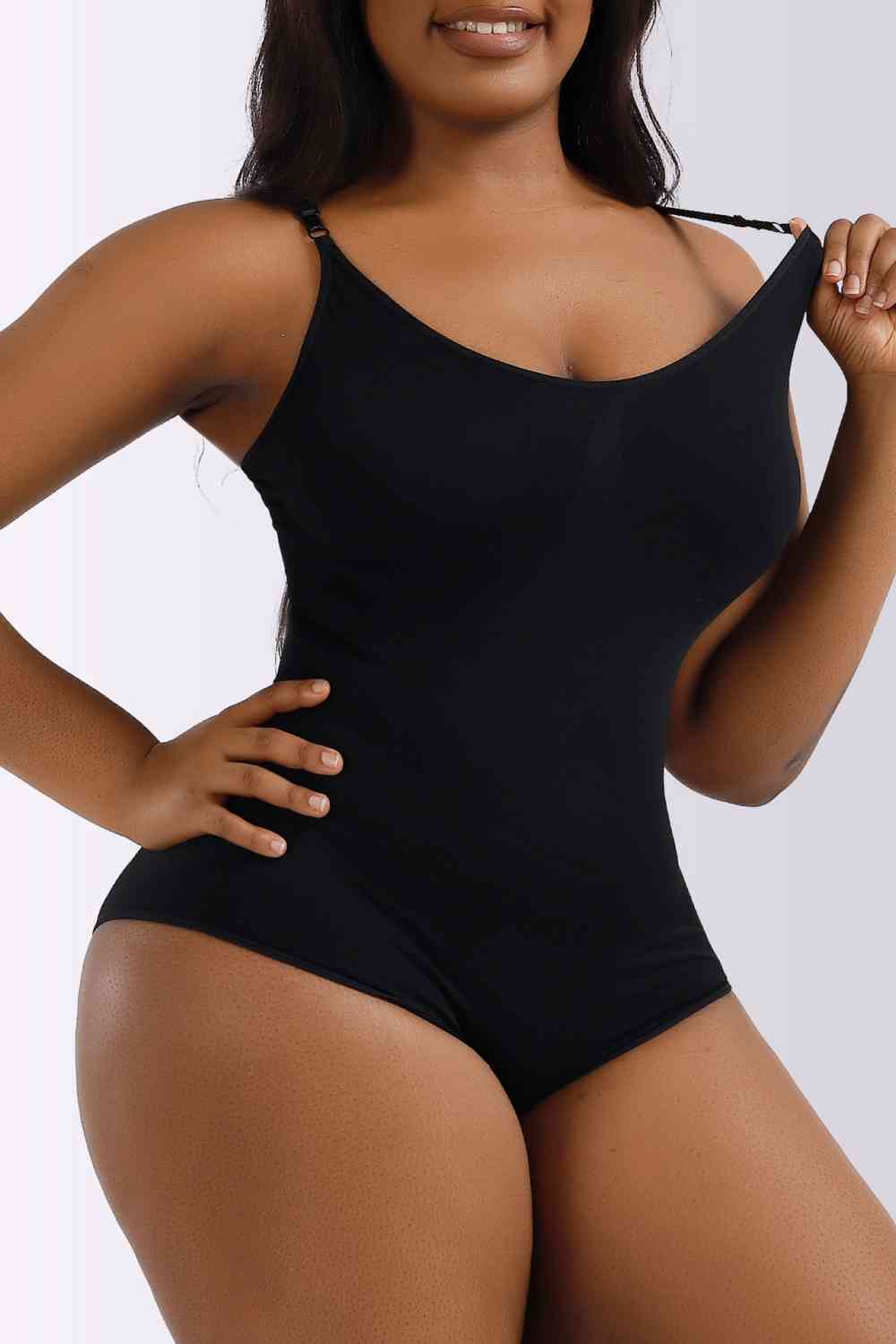 Spaghetti Strap Shaping Bodysuit - Premium from Trendsi - Just $21! Shop now at ZLA