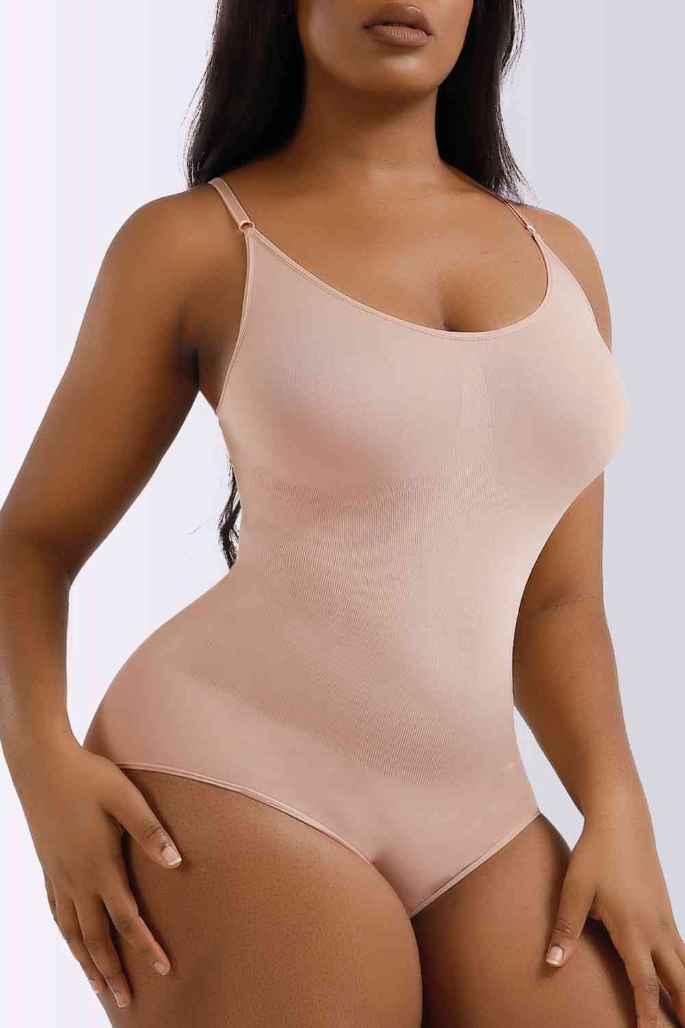 Spaghetti Strap Shaping Bodysuit - Premium from Trendsi - Just $21! Shop now at ZLA