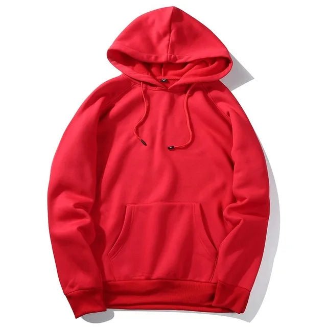 Warm Fleece Hoodies Men Sweatshirts 2021 New Spring Autumn Solid White Color Hip Hop Streetwear Hoody Man's Clothing EU SZIE XXL - Premium from ZLA - Just $13.98! Shop now at ZLA